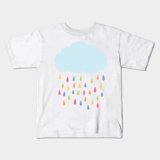 Rainbow raincloud Kids T-Shirt